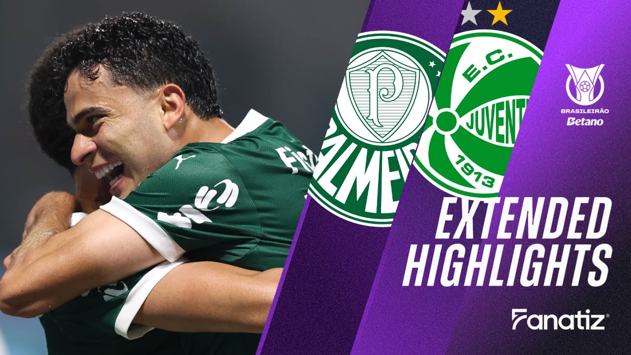 Palmeiras Dominates Juventude 4-1 | Brasileirão 2025 Highlights ⚽