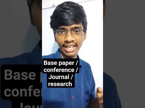 Base Paper | Research paper | Conference| journals | final year project #projects #ieee