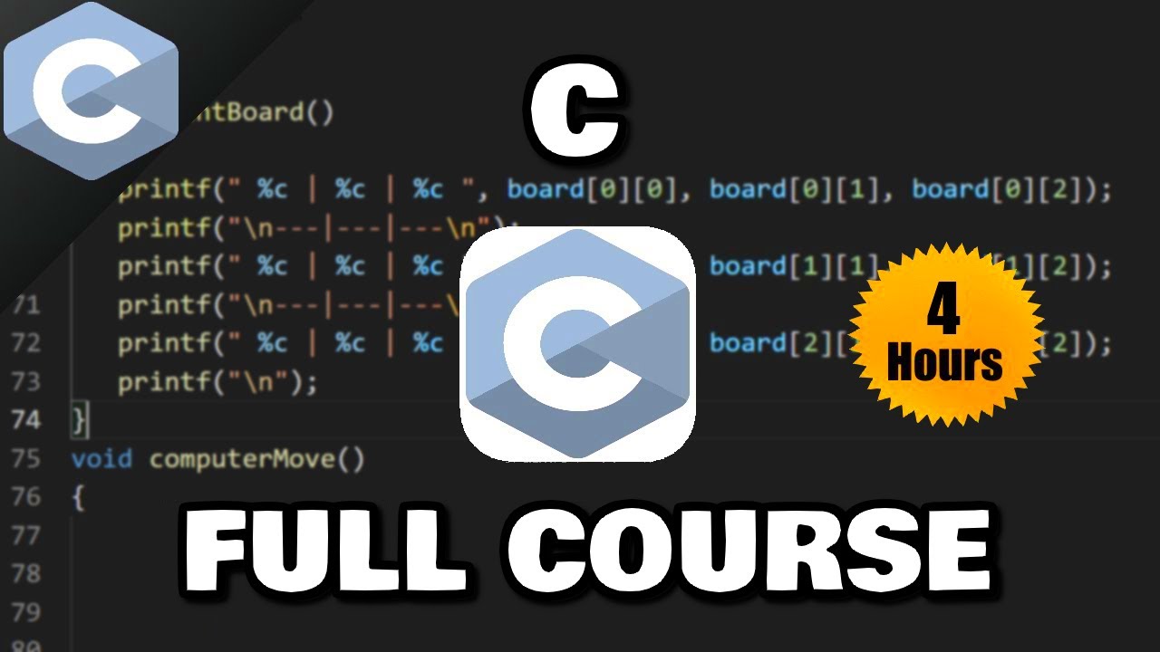 Free Complete C Programming Course for Beginners ๐