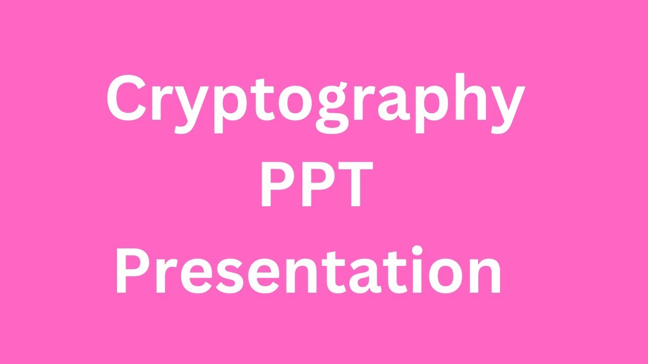 Free Cryptography PPT & PDF Report | Comprehensive Seminar Download