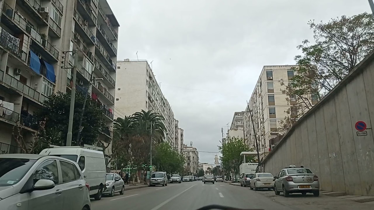 Driving from Hussein Dey to Bouzareah, Algiers 🚗
