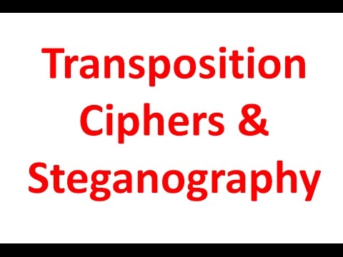 4.Transposition Ciphers and Steganography