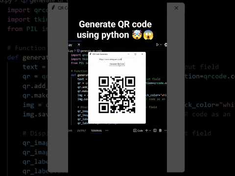 How to make QR code using python #shorts #python #pythonhacks