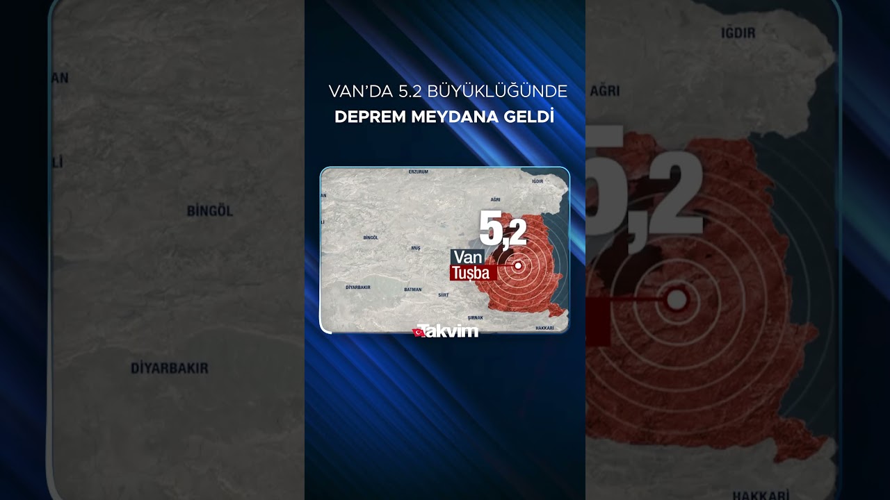 🔴🔴 Van'ın Tuşba ilçesinde 5,2 büyüklüğünde deprem meydana geldi.