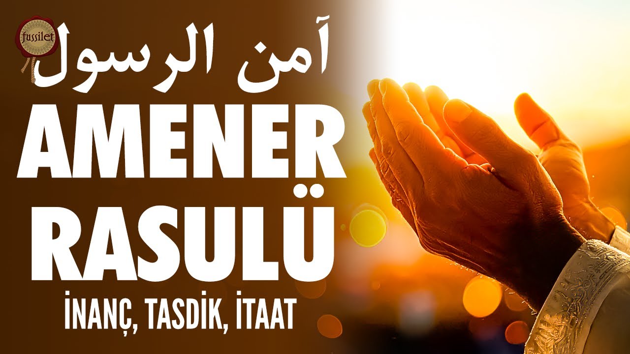 Amenerrasulü: Unutur veya Yanılırsak Sorumlu Tutma