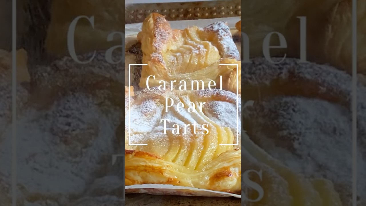 Salted Caramel Pear Tarts #shorts
