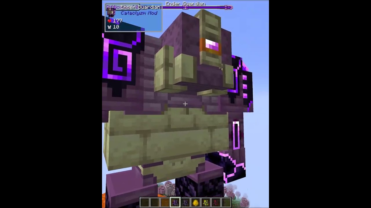 Epic Ender Guardian Dive into the Abyss in Minecraft! π #shorts