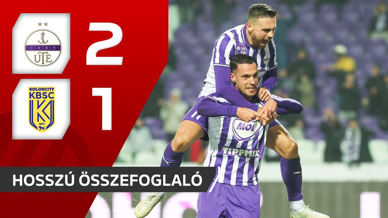 Fizz Liga: Újpest FC–Kolorcity Kazincbarcika 2–1 | hosszú összefoglaló