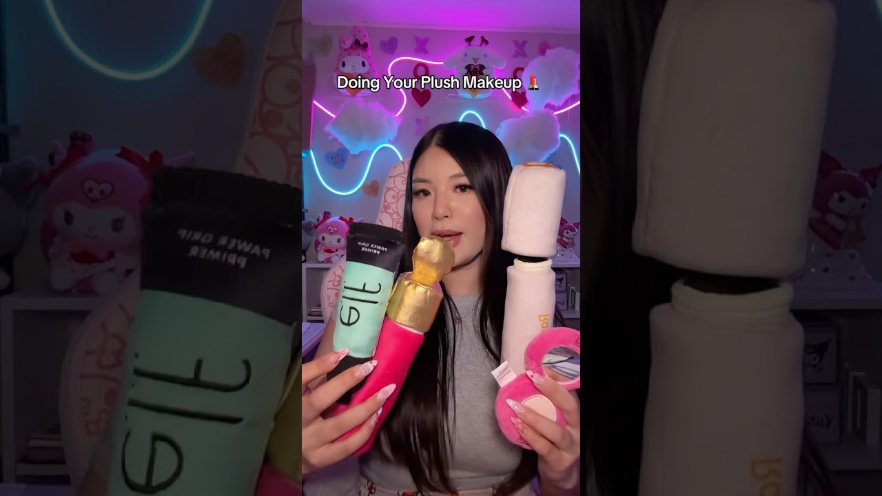 Plush Makeup Routine 💄 #ASMR #Shorts