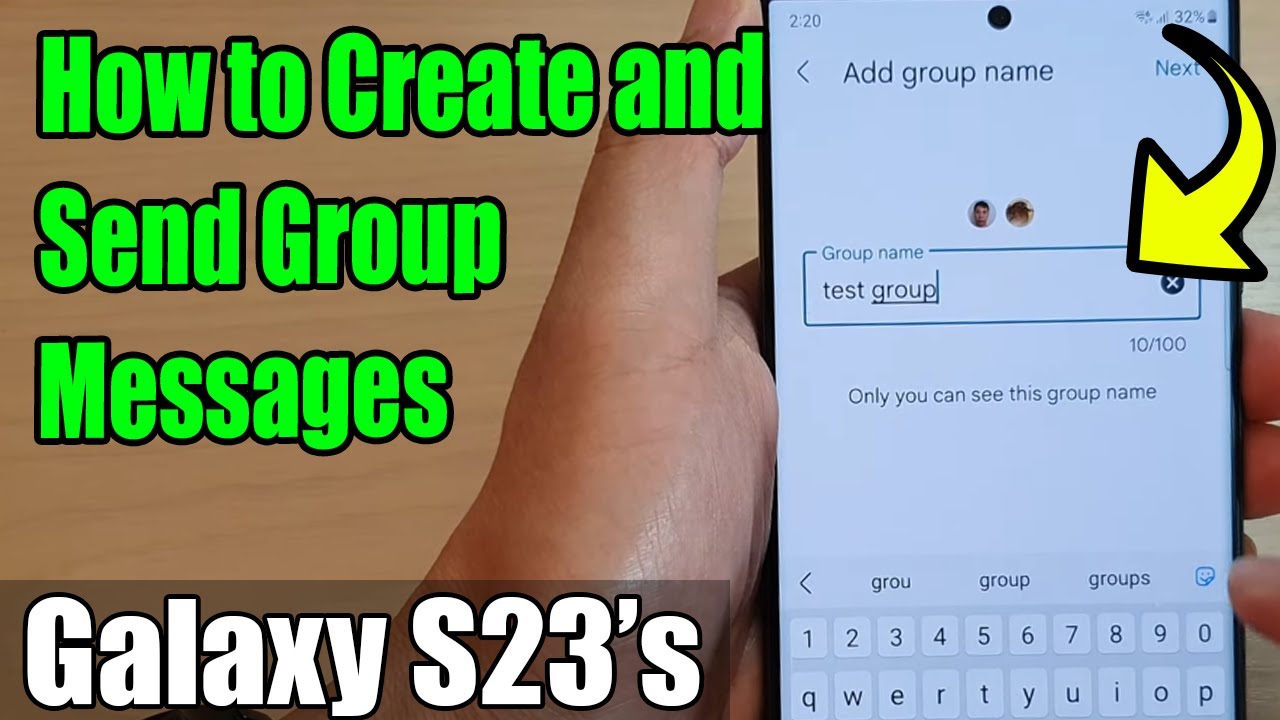 Galaxy S23: Create & Send Group Messages 📱