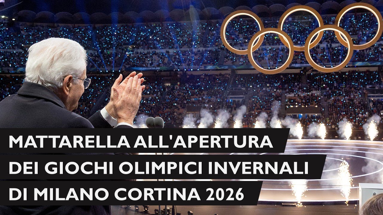Mattarella apre i Giochi Olimpici Invernali 2026 ❄️