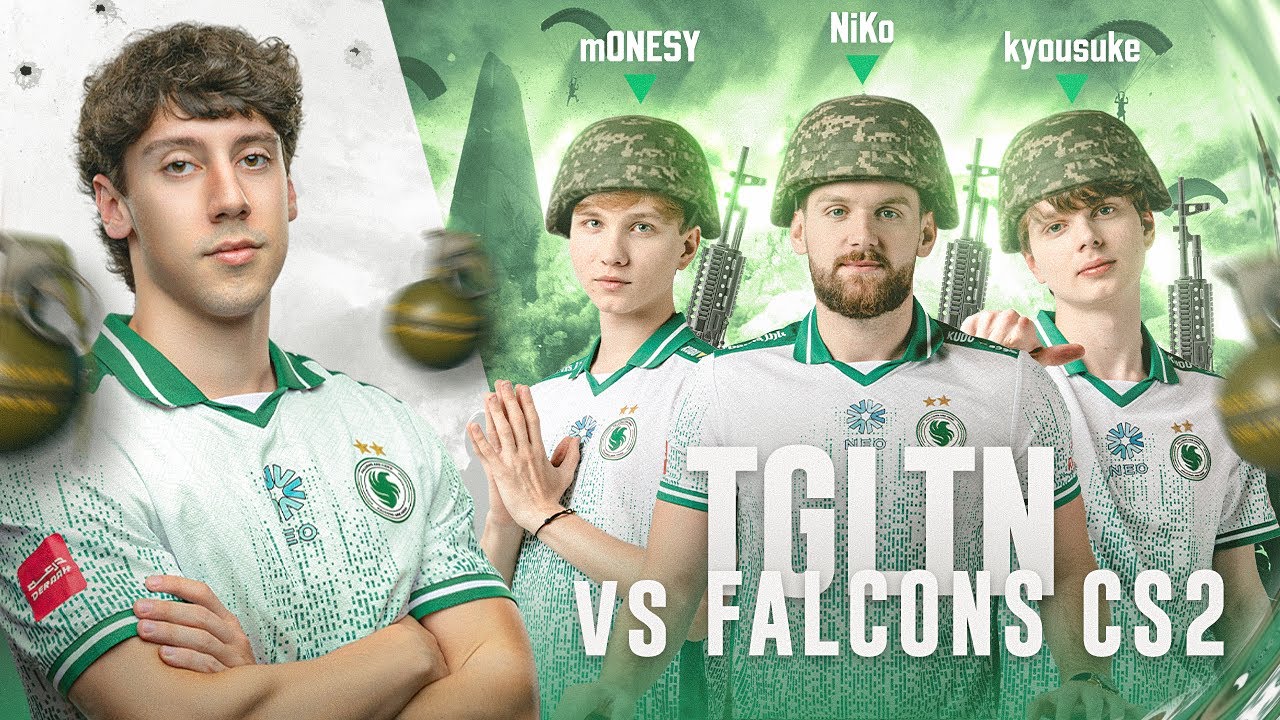 TGLTN Battles Falcons CS2 Pros in PUBG 🔥