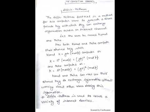 Cryptography - "Diffie-Hellman"