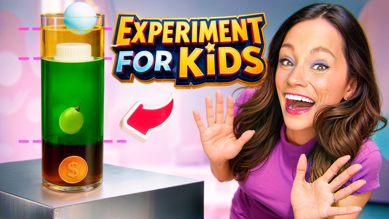 Simple Density Experiment for Kids 🚀