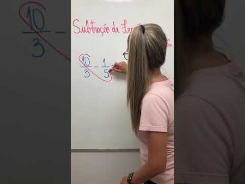 💥SUBTRAÇÃO DE FRAÇÕES SEM MMC 🤔 #shorts