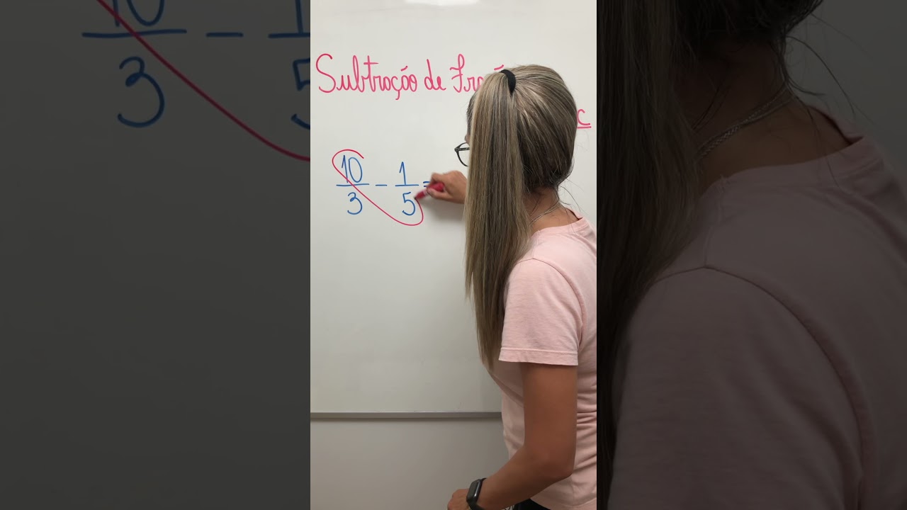 Subtração de Frações Sem MMC | Aula Rápida e Fácil ✨