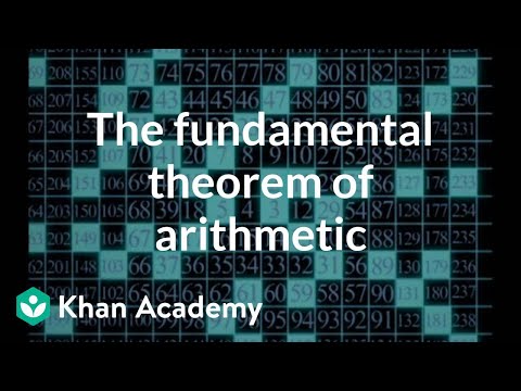 The fundamental theorem of arithmetic | Computer Science | Khan Academy