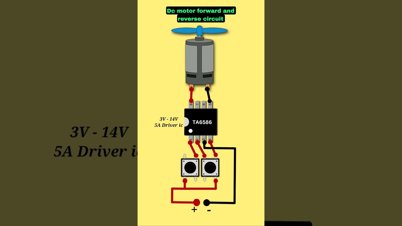 DC Motor Forward & Reverse Circuit π