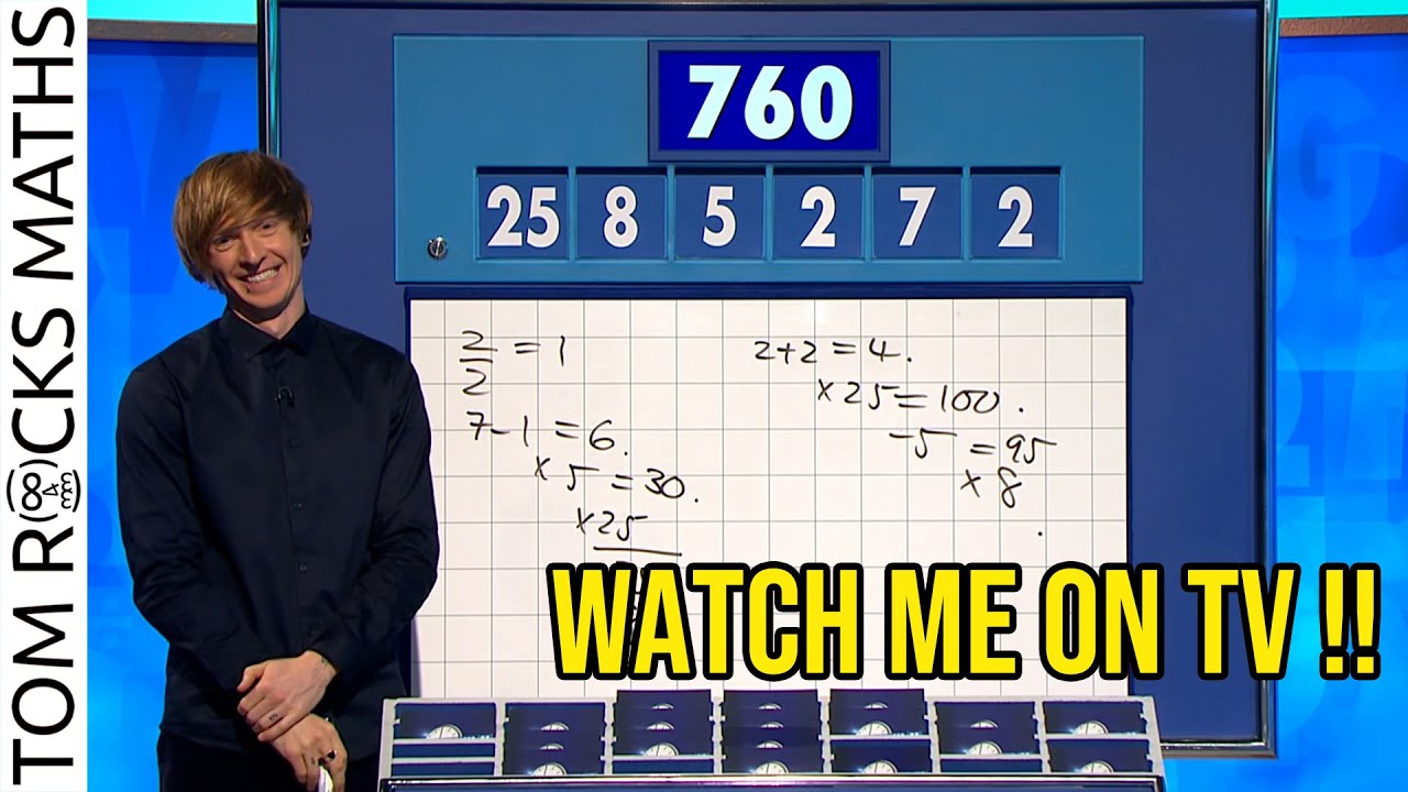 Dr. Tom Crawford's All-Number Rounds on Countdown Week 1 🧮
