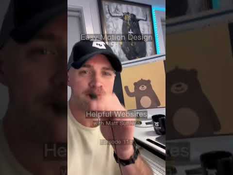 Motion Design Made Easy 🏃♂️🎨 Helpful Websites: Ep 115 #animation #design #marketing