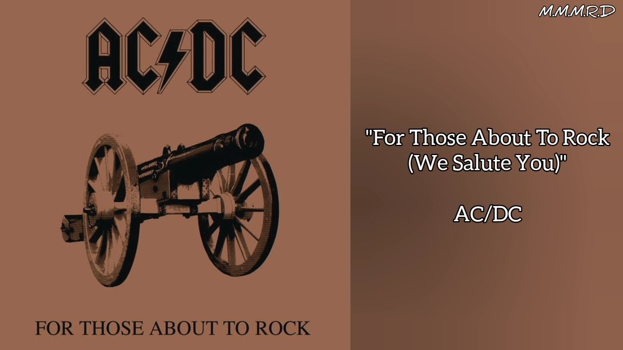 For Those About To Rock (We Salute You) - AC/DC - Lyrics/Letra - (ENG/ESP)