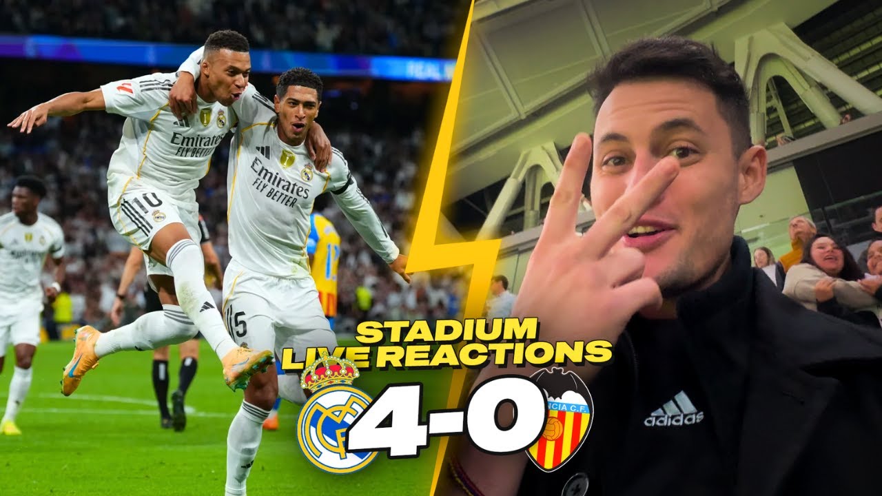 Real Madrid vs Valencia: Live Reactions, Vlog & 4K Highlights from Bernabéu