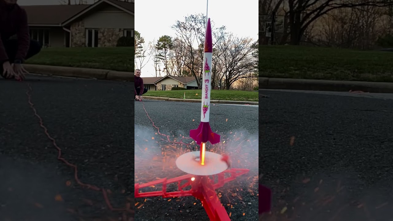 Model Rocket Launch in Slow Motion π