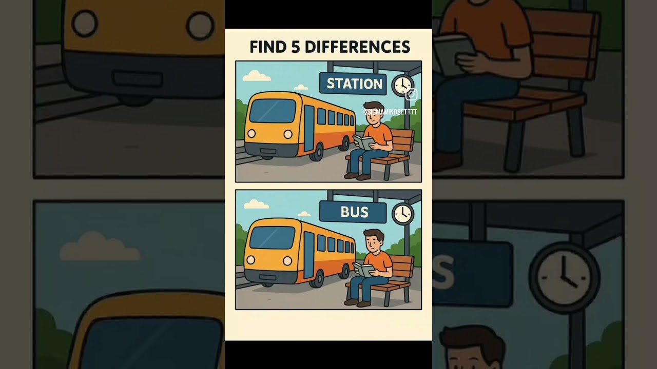 Find 5 Differences Challenge 🔍