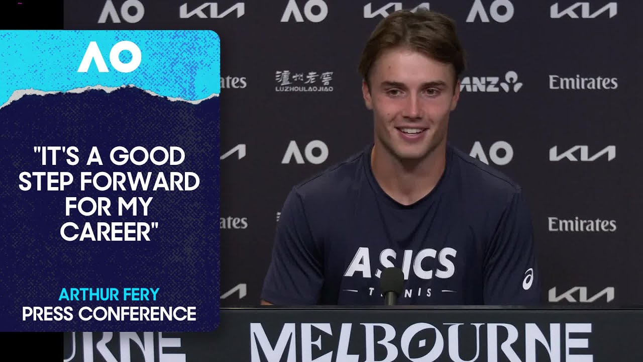 Arthur Fery Post-Match Press at Australian Open 2026 🎾