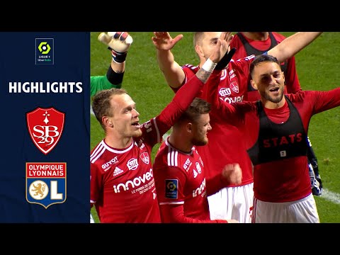 STADE BRESTOIS 29 - OLYMPIQUE LYONNAIS (2 - 1) - Highlights - (SB29 - OL) / 2021-2022
