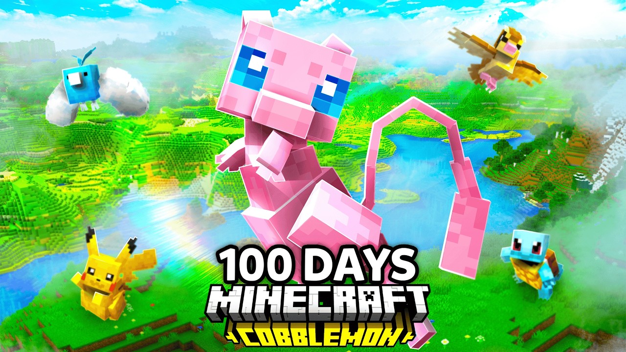 I Spent 100 Days in Pokémon Minecraft VS. my Rival! (Duos Cobblemon)