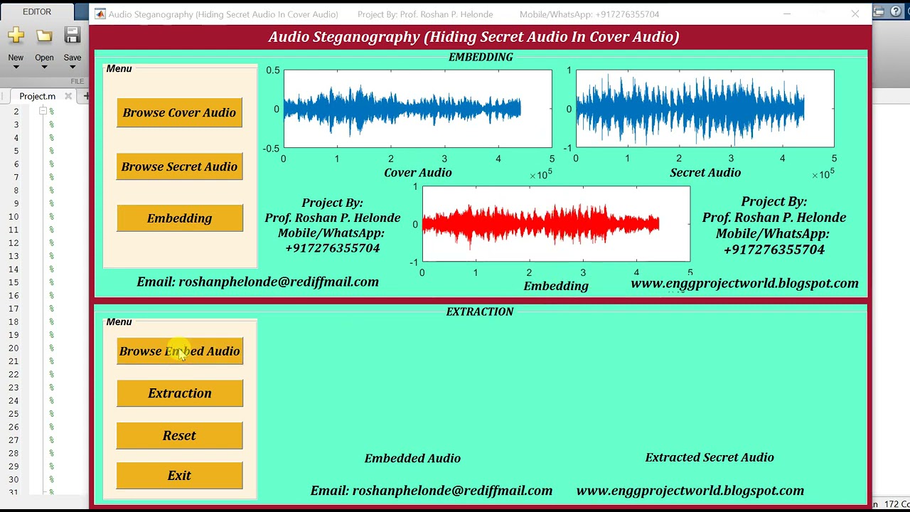 Audio Steganography Hiding Secret Audio In Audio Using Matlab Project Source Code   IEEE Project