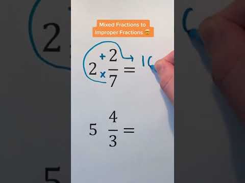How to convert mixed fraction into improper fraction?