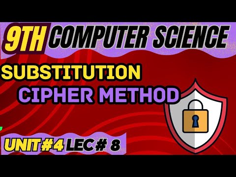 Substitution Cipher method in Hindi/urdu | encryption | 9th computer chapter 4