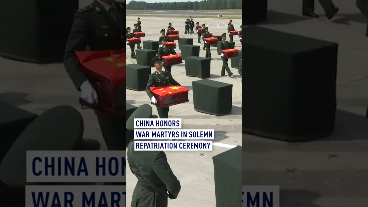 China Honors War Martyrs in Repatriation Ceremony ๐จ๐ณ