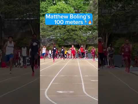 A close look at Matthew Boling’s 100 meters 👀