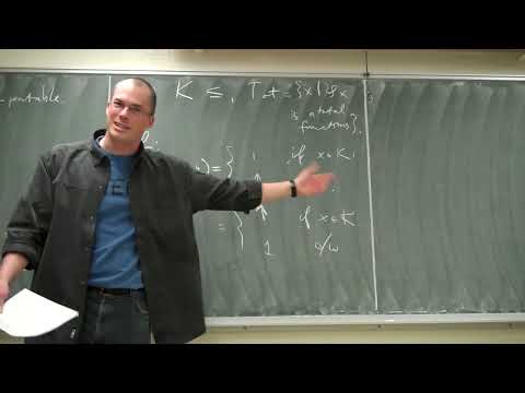Computability Theory - Lecture 05 - Bart Kastermans