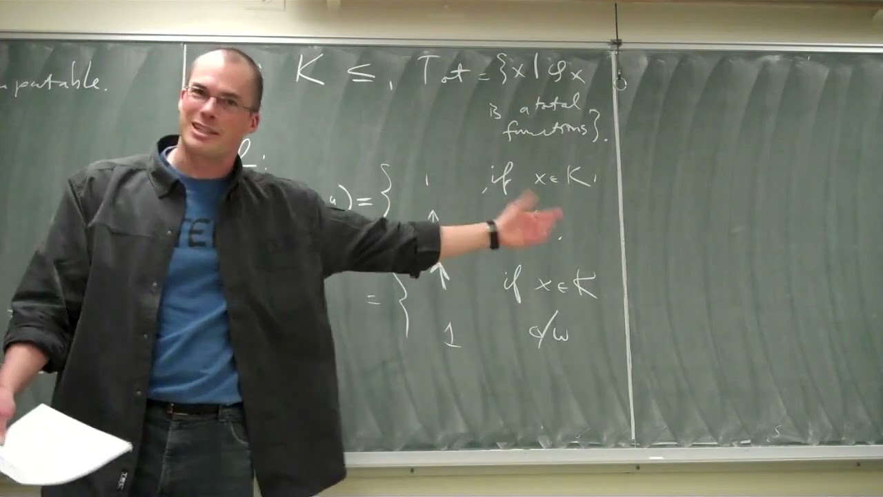 Computability Theory Lecture 05 with Bart Kastermans π