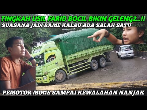 Tingkah Usil Farid Kembali Hadir|| Moge Kewalahan Nanjak Dan Harus Dibantu Pakak Kaki