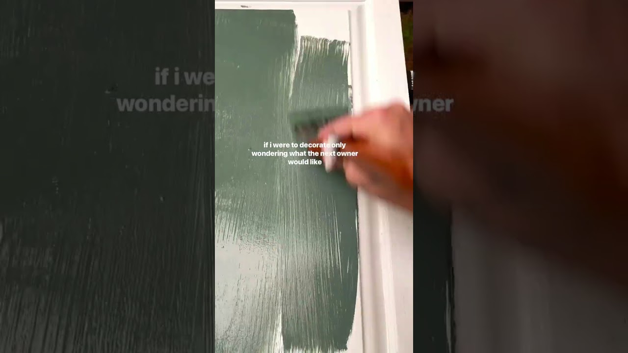 Green Kitchen Cabinets DIY Transformation ✨