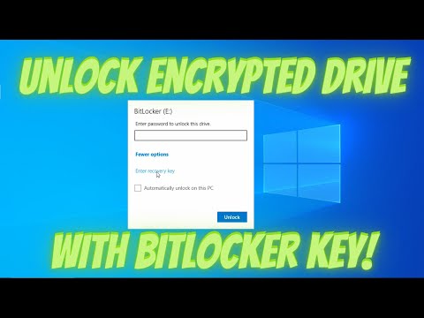 Unlock Encrypted Drive with BitLocker Key