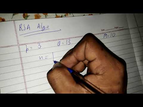 RSA Algorithm Example |Cryptography