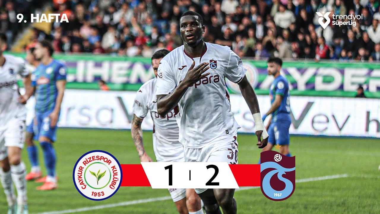 Trabzonspor Sürpriz Zaferle Çaykur Rizespor'u 2-1 Yendi ⚽ | Süper Lig 2025/26 Highlights