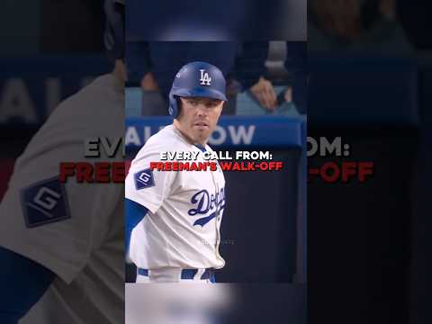Every call from Freddie Freeman’s walk off grand slam 🔥 #mlb #baseball #dodgers