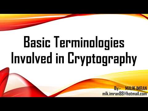 Basic Cryptography Terminologies