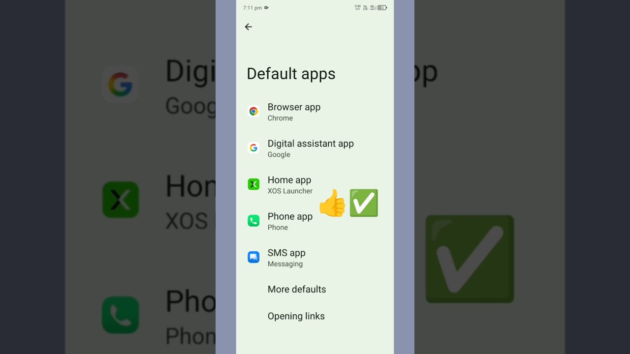 Set Default Apps on Android #infinix #shorts