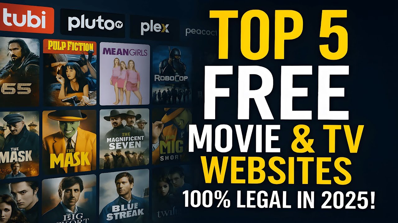 Top 5 Free & Legal Websites to Watch Movies & TV in 2025 β No Signup Needed