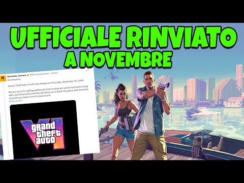 IMPAZZISCO GTA 6 RINVIATO A NOVEMBRE 2026 UFFICIALE