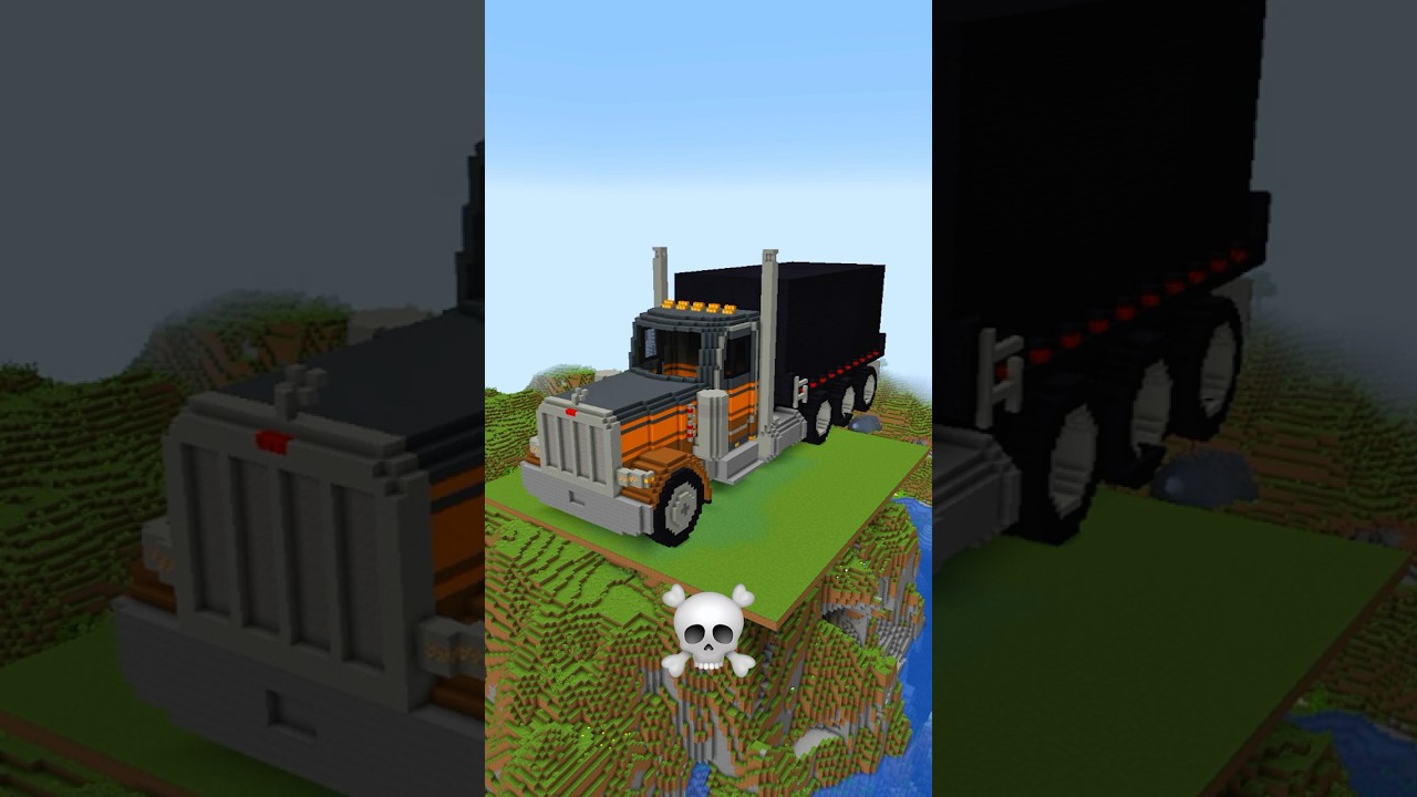 Minecraft Truck Build Battle - Noob vs Pro vs Hacker vs God #shorts #minecraft