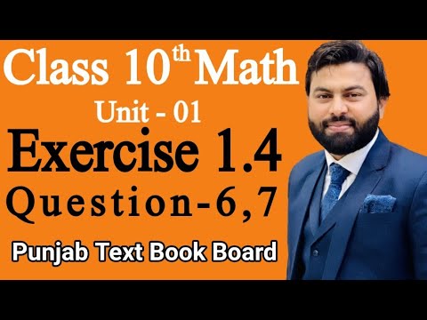 Class 10th Math Unit 1 Exercise 1.4 Q6,Q7-Solve the Following Equations-E.X 1.4 Q6,Q7- PTB